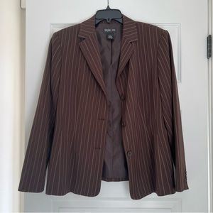 Style&Co brown pinstripe blazer